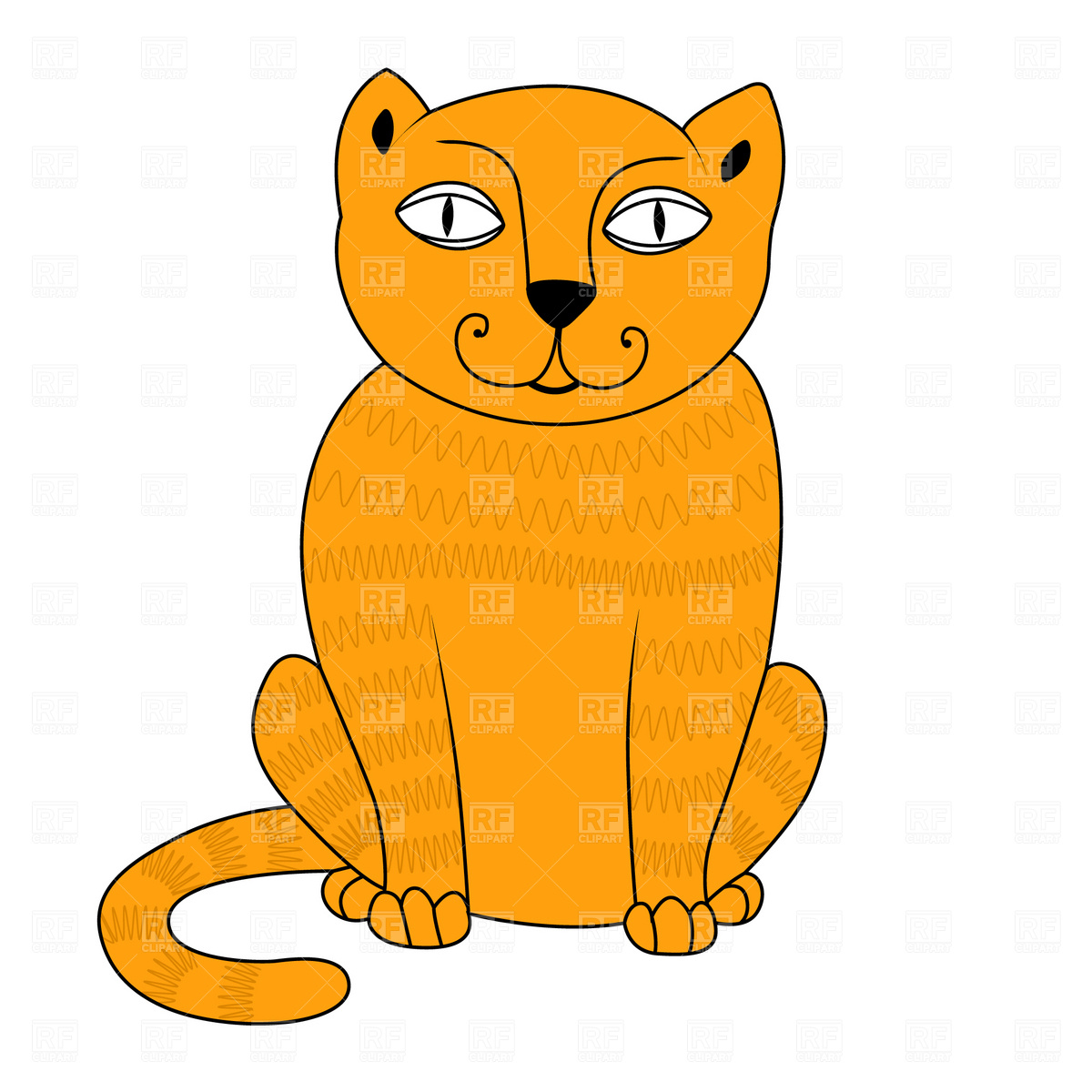 Sitting Cat Download Royalty Free Vector Clipart  Eps