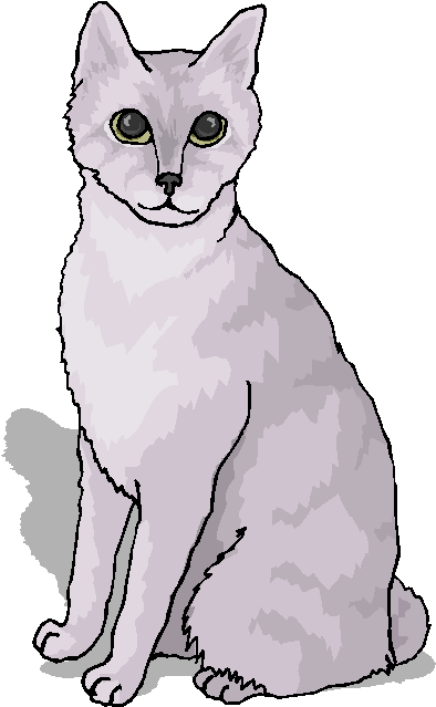 White Cat Sitting Alone Free Animal Clipart   Free Microsoft Clipart