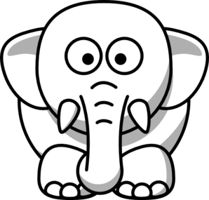 Baby Elephant Clipart Outline   Clipart Panda   Free Clipart Images