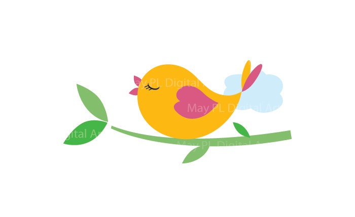 Bird Clipart Cute Birds Commercial Use Digital Animal Clip Art