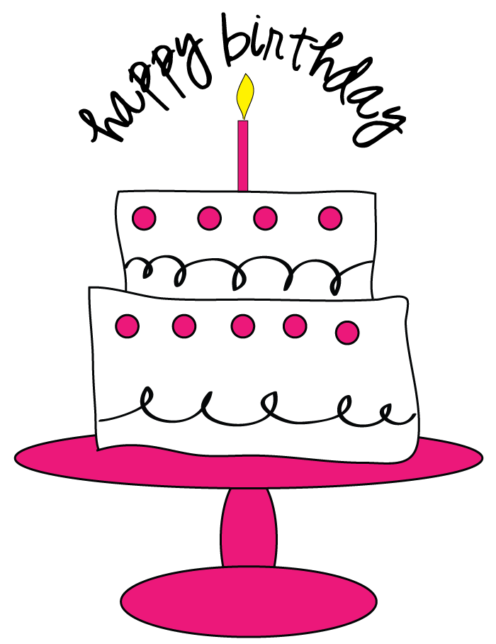 Birthday Cake Clip Art Beautiful And Cute   Cake For Happy Birthday To