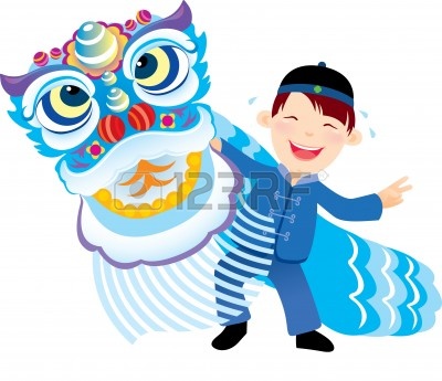 Chinese Dragon Parade Clipart
