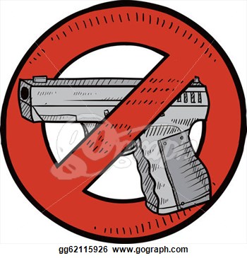Clip Art   Gun Control Sketch  Stock Illustration Gg62115926