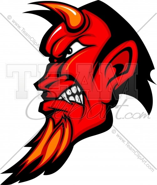Devil Logo Clipart Cartoon Image  Easy To Edit Vector Format