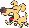 Free Clip Art Picture Of A Dog Barking With It S Teeth Bared