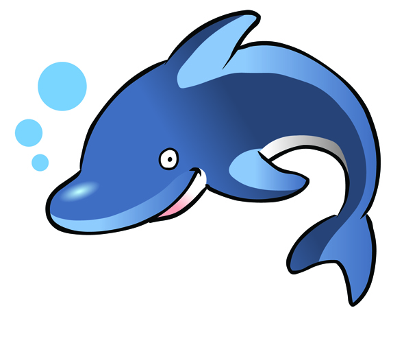 Free Clip Arts  Baby Dolphin Clipart Vector Logo