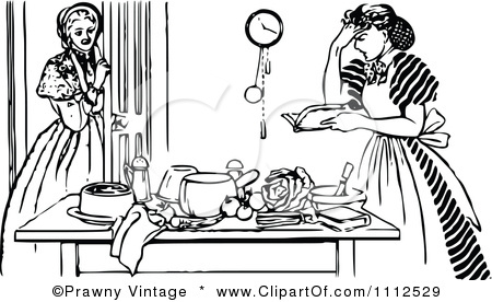 Frustrated Woman Clipart 1112529 Clipart Vintage Black 