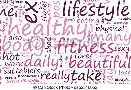 Healthy Lifestyle Through Fitness As A Art Csp2316052   Search Clipart    