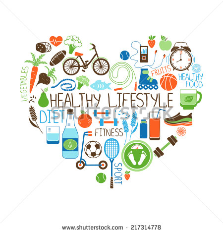 In The Shape Of A Heart With Multiple Icons Depicting Various Sports