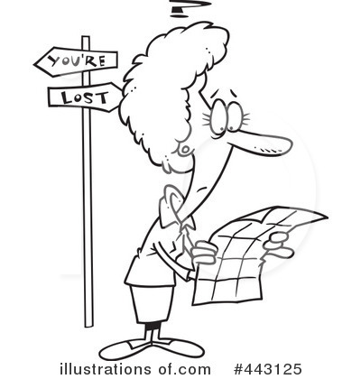 Lost Clipart  443125   Illustration By Ron Leishman