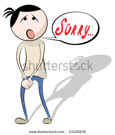 Man Making Up An Excuse Stock Vector 53420839   Shutterstock