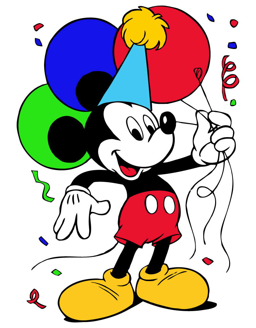 Mickey Mouse Birthday   Free Disney Vector   Tuts King