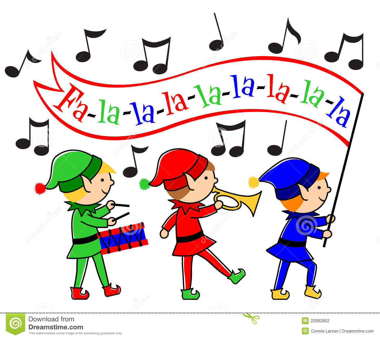 Parade Clipart Christmas Elves Musical Parade Eps 22082852 Jpg