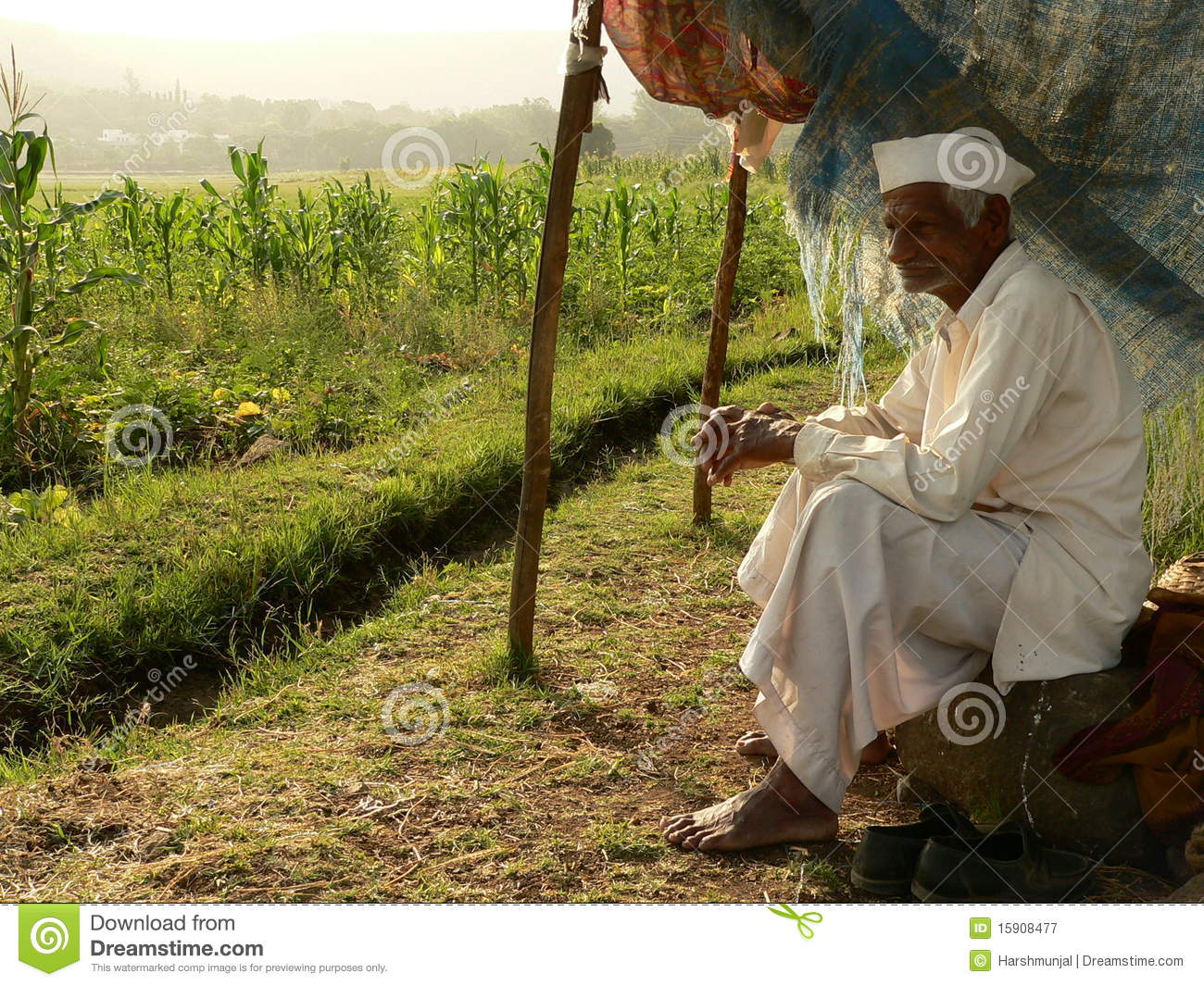 Poor Indian Farmer Editorial Photography   Image  15908477