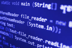 Programming Coding Source Code Screen  Stock Photo