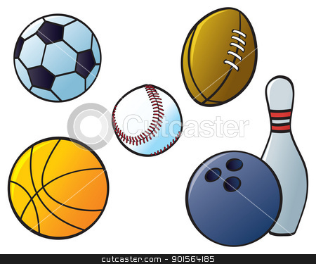 Sports Balls Multi Sports Clipart