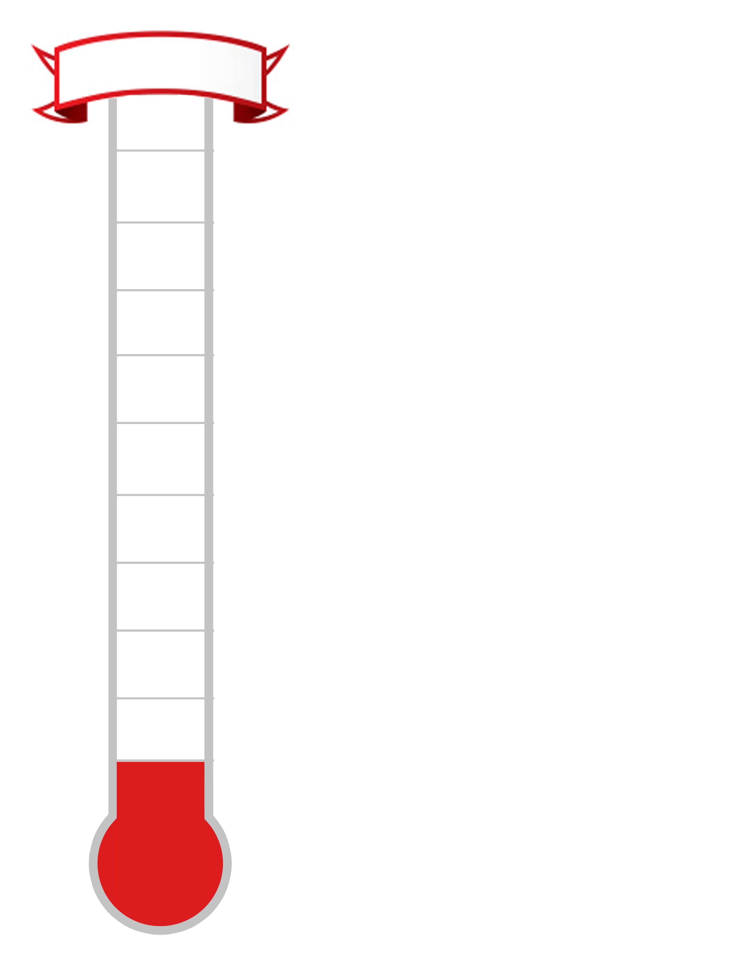 Thermometer 2 Blank   Thermometer Template