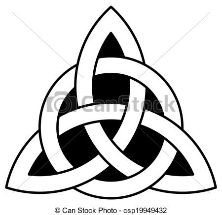 Vector   Celtic Trinity Knot  Triquetra    Stock Illustration Royalty