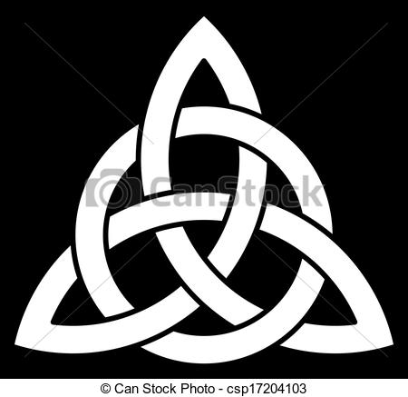 Vector Clipart Of Beautiful Celtic Trinity Knot Triquetra Csp17204103    