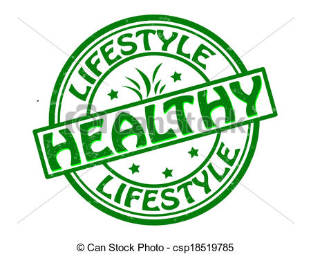 Vector Of Healthy Lifestyle   Stamp With Text Healthy Lifestyle