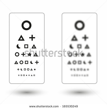 Vector Snellen Eye Test Chart With Glass Isolat Pictures To Like Or