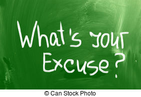 Whats Your Excuse Concept Stock Illustration