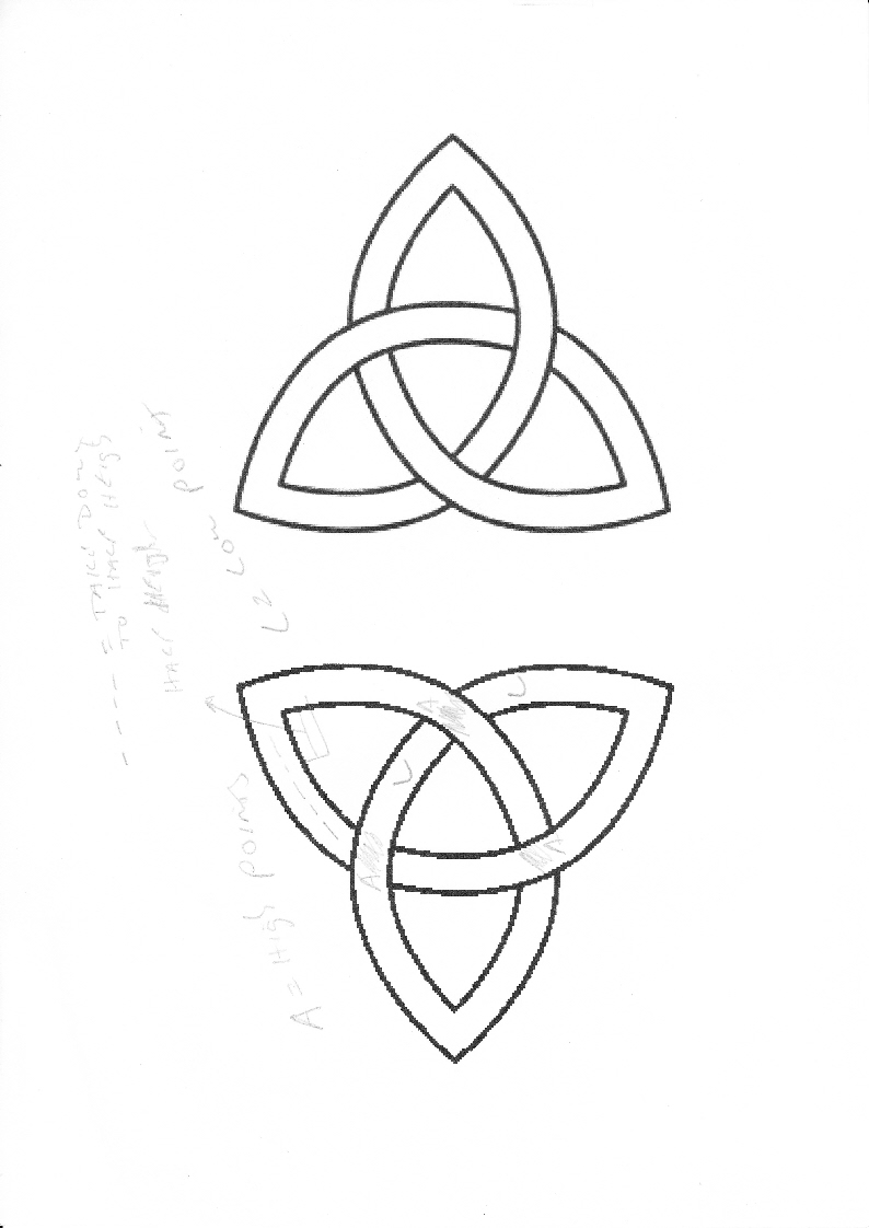Celtic Trinity Knot Drawing  Trinity Celtic Knot