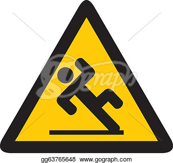 Clip Art   Wet Floor Sign  Slippery Warning Symbol Wet Floor Caution
