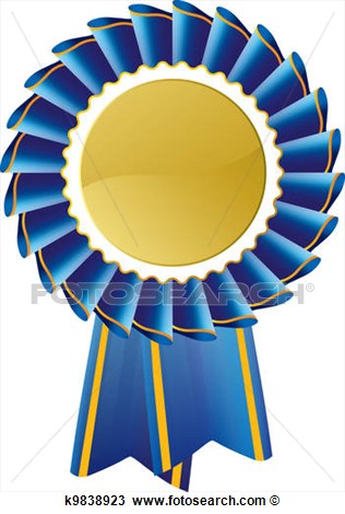 Clipart   Blau Auszeichnung Seehund Rosette K9838923   Suche Clip