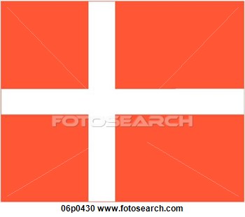 Clipart Of Denmark Flag 06p0430   Search Clip Art Illustration Murals