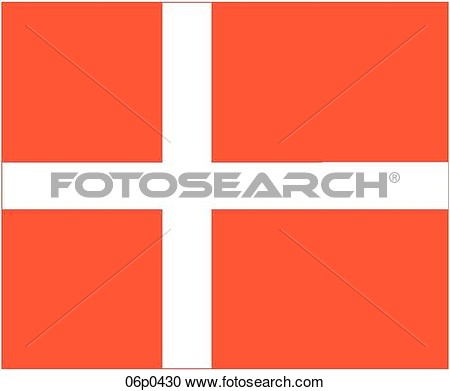 Clipart Of Denmark Flag 06p0430   Search Clip Art Illustration Murals