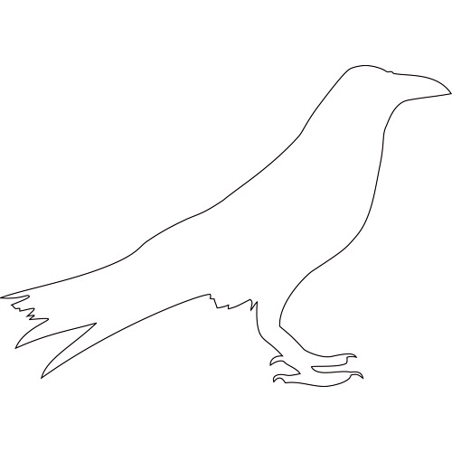 Corbeau Crow Image   Vector Clip Art Online Royalty Free   Public