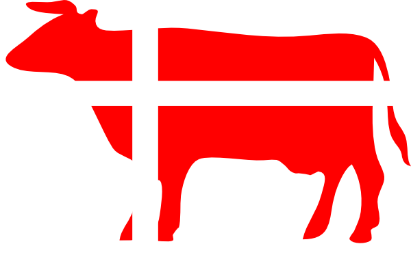 Danish Flag Cow Clip Art At Clker Com   Vector Clip Art Online    