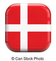 Denmark Danish Flag   Denmark Flag Isolated Symbol Icon