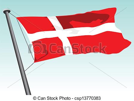 Of Danish Flag   Vector Flag Of Denmark Csp13770383   Search Clip Art    