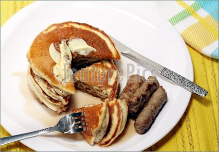 Pancakes And Sausage Image  Picture To Download At Featurepics 