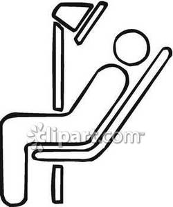 Person In A Dentist S Chair   Royalty Free Clipart Picture