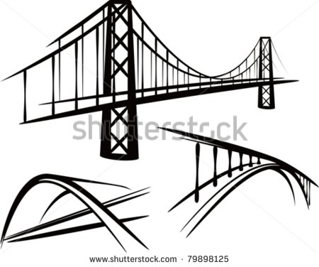 Set Of Bridges Stock Vector Illustration 79898125   Shutterstock