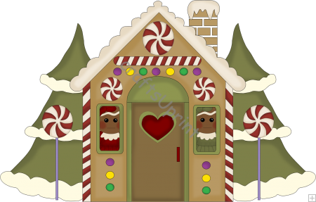 C45   Gingerbread House    0 35   Craftsuprint Clipart   We Are Mad