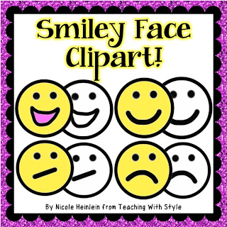 Classroom Freebies Too  Freebie Smiley Face Clipart