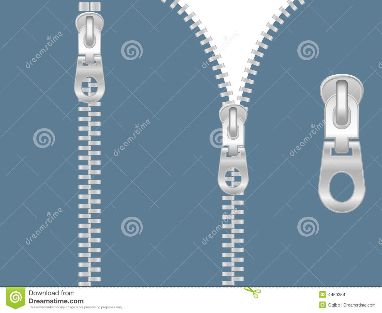 Clip Art Of Zipper Stock Images   Image  4450354