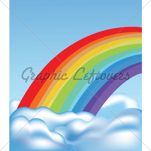 Clouds And Rainbow   Gl Stock Images