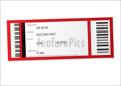 Concert Event Ticket Illustration  Vector To Download At Featurepics
