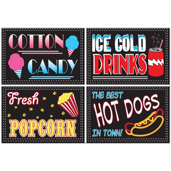 Concession Stand Party Signs  Perfect For Sports Themed Parties    