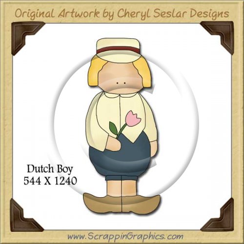 Dutch Boy Single Graphics Clip Art Download   Scrappin Graphics Clip