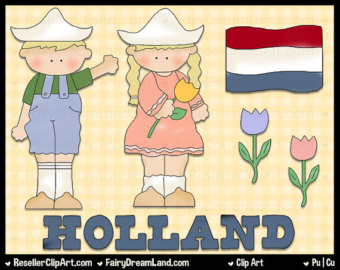 Dutch Kids Digital Clip Art   Commercial Use Graphic Image Png Clipart