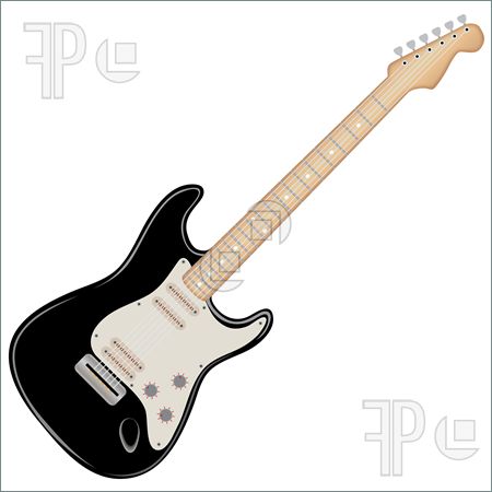 Electric Guitar Clipart Black And White   Clipart Panda   Free Clipart    