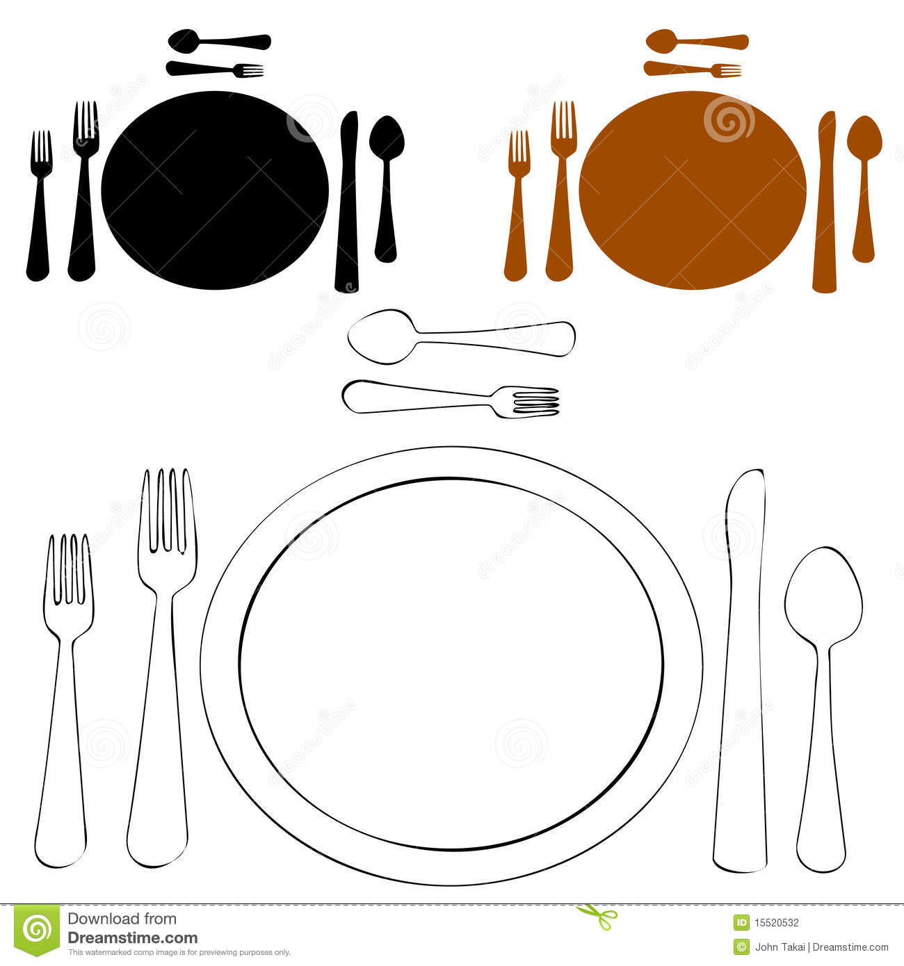 Formal Dinner Plate Clipart Formal Place Setting