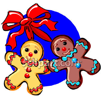 Gingerbread People Cookies   Royalty Free Clipart Picture