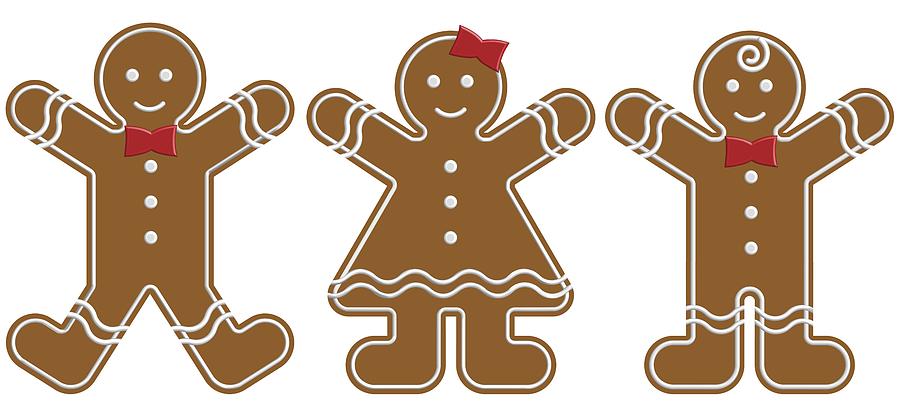 Gingerbread People Photograph
